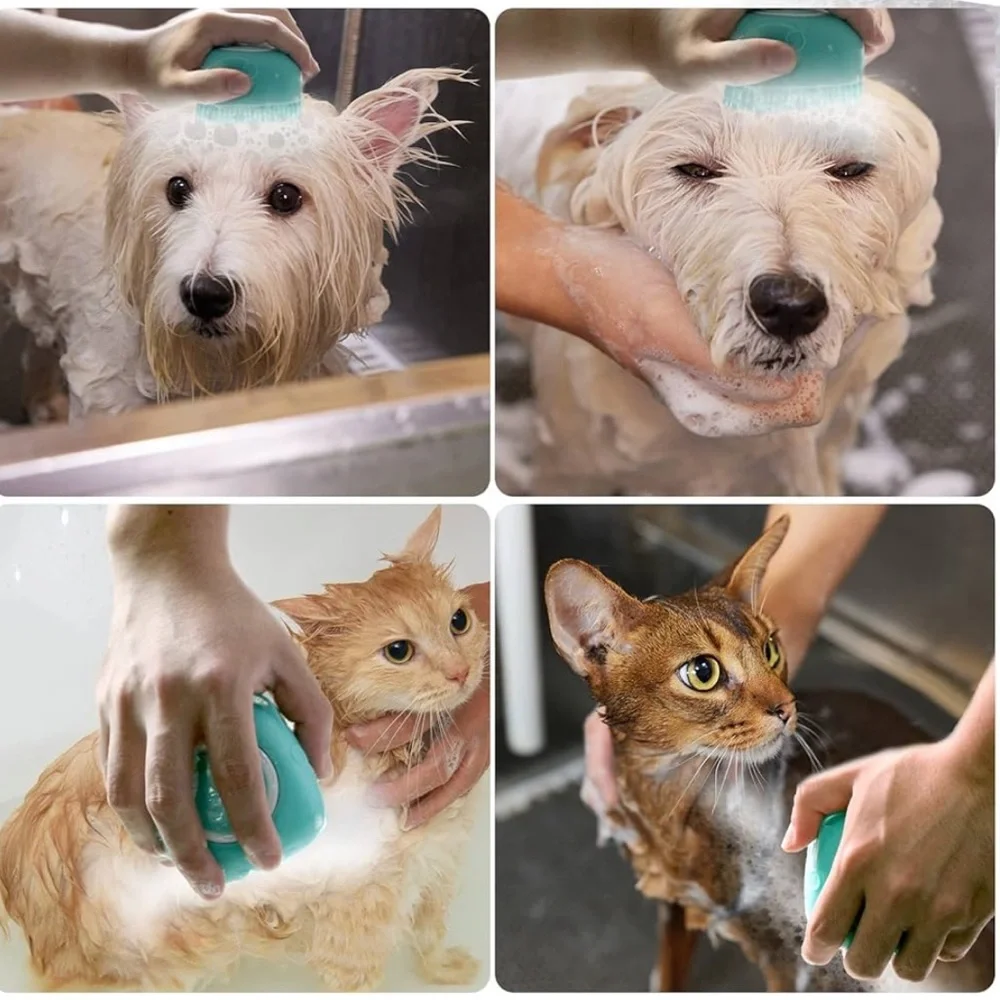 ❤️🐶 Soft Silicone Shampoo/ Grooming Pet Brush